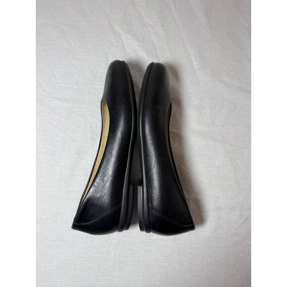 SAS Womens Black Leather Slip-On Flats Size 8M - Picture 2 of 7